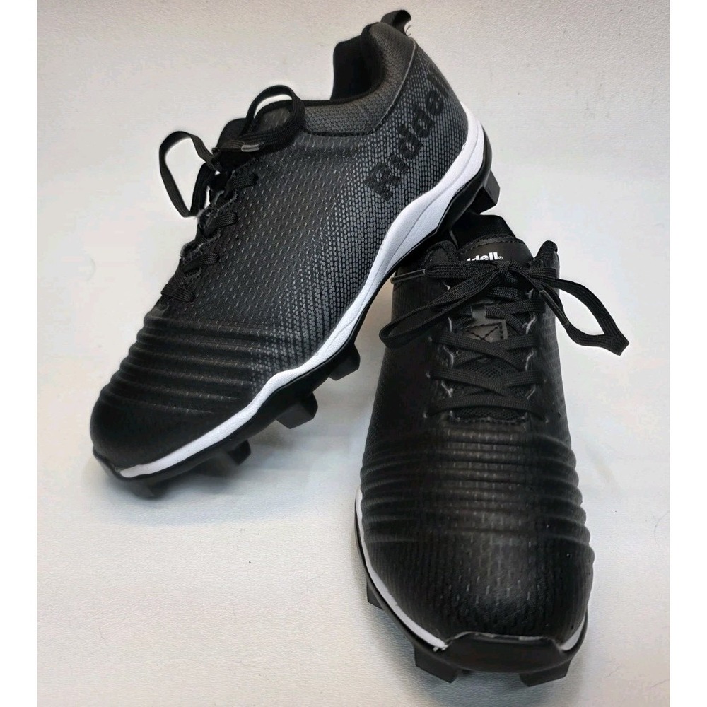 NEW Mens Size 6 Riddell Edge Low Cut RM Football Cleats, Black/White